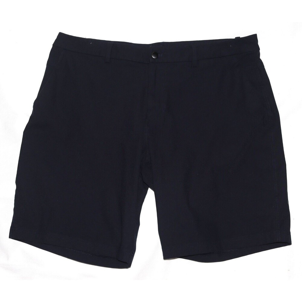 Lululemon Men's Flat Front Belted Stretch Blue Shorts Size 40